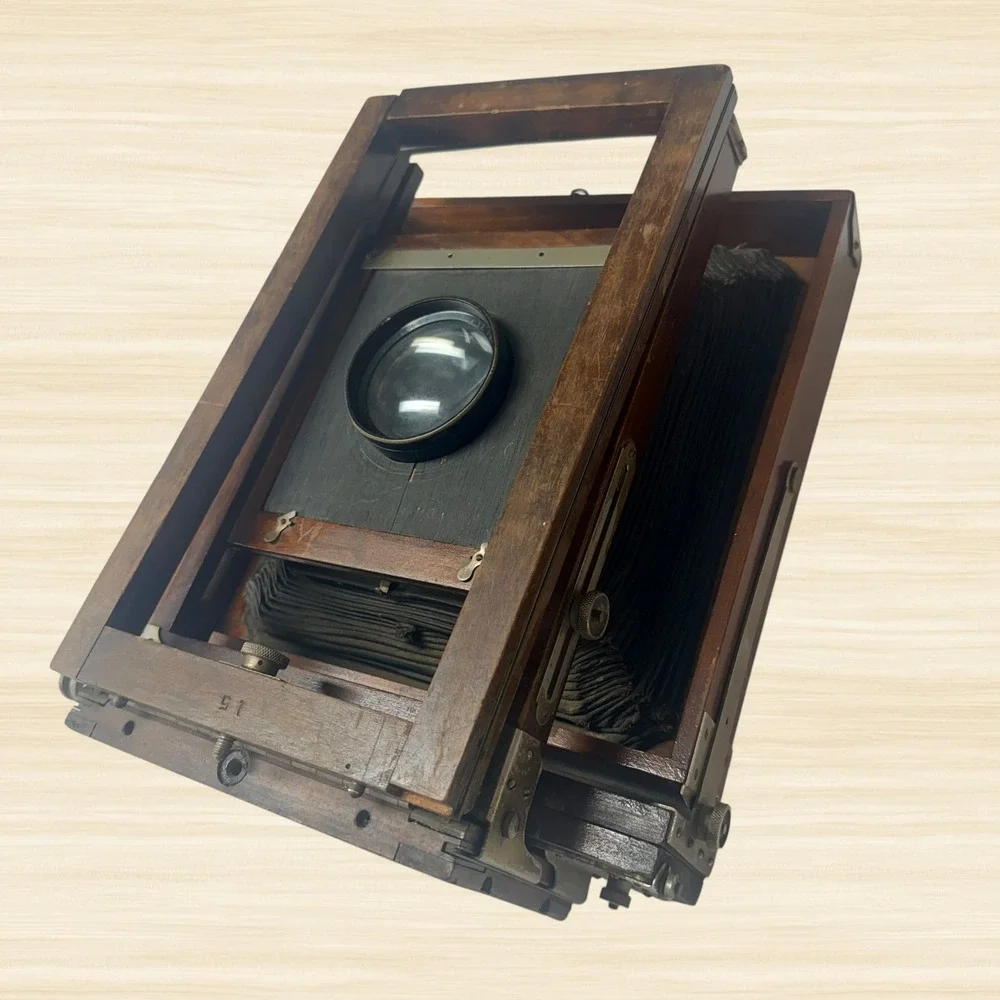 Gundlach 8x10 View Camera Wollensak Velostigmat 12in F4.5 Antique Wood